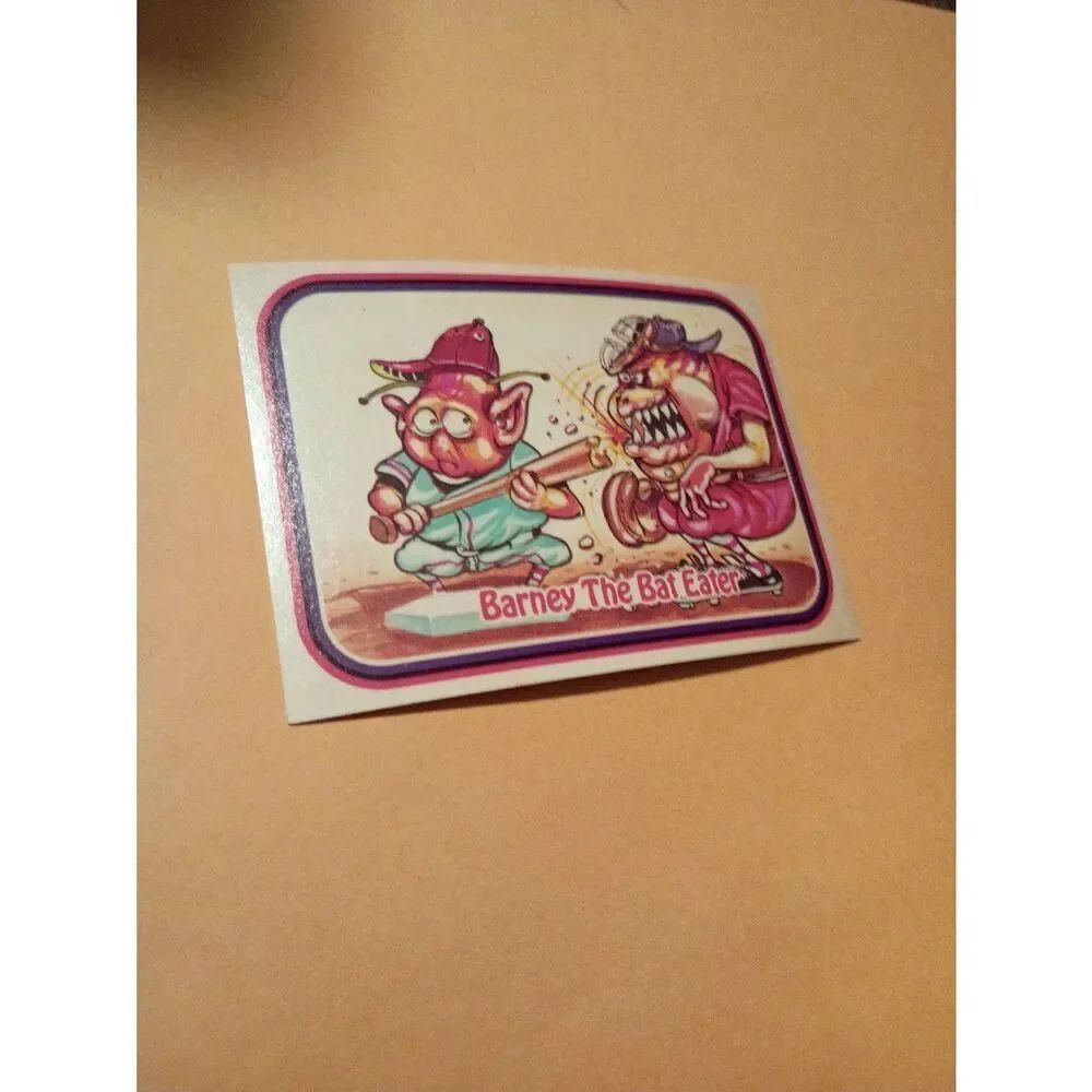 1988 Leaf Awesome All Stars Trading Card 68 Barney Ball Eater Baseball Parody